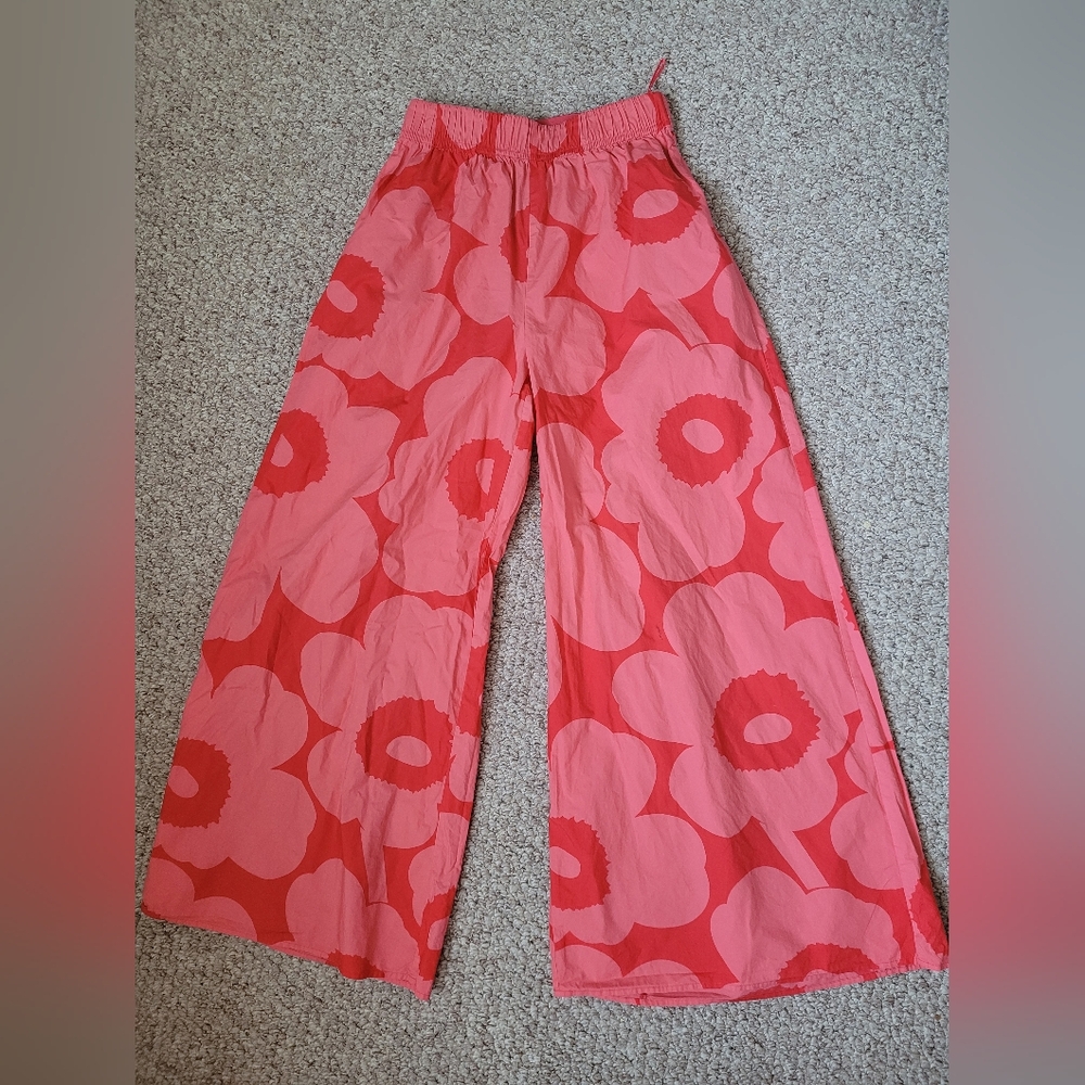 Marimekko Voimakukka Uniko Red Pants - Picture 7 of 10